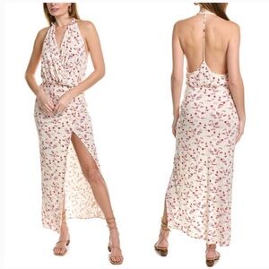 EUC Free People Daria Graphic Maxi Dress in Ivory Combo Draped Tank Size S